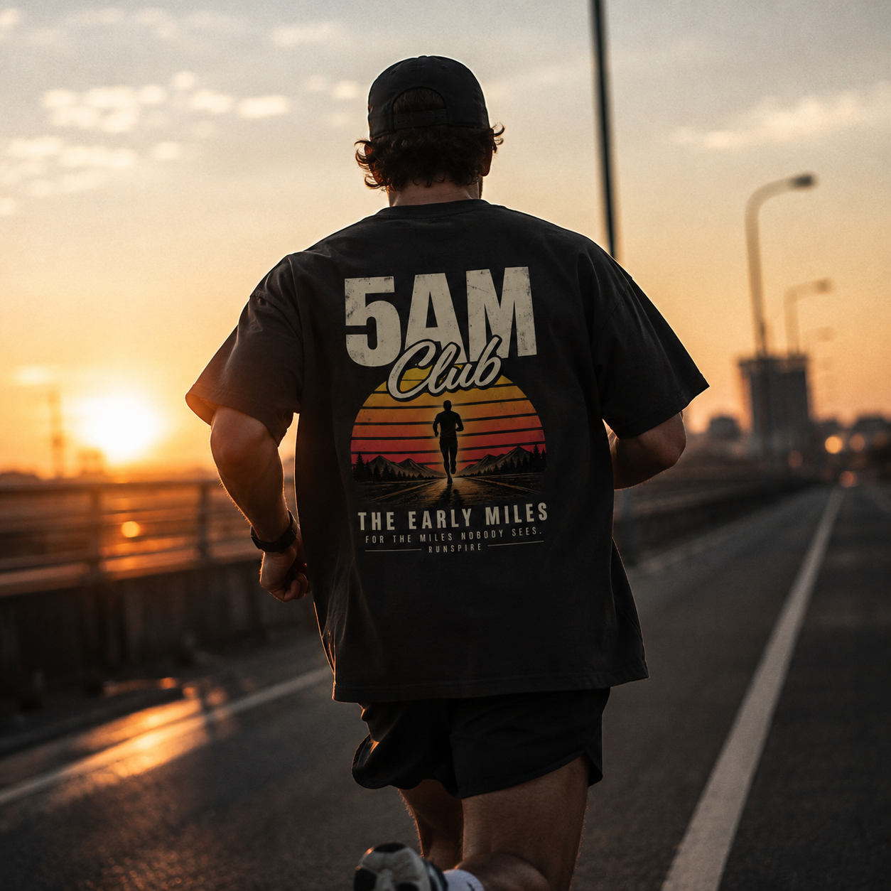 5AM Club The Early Miles. Tee