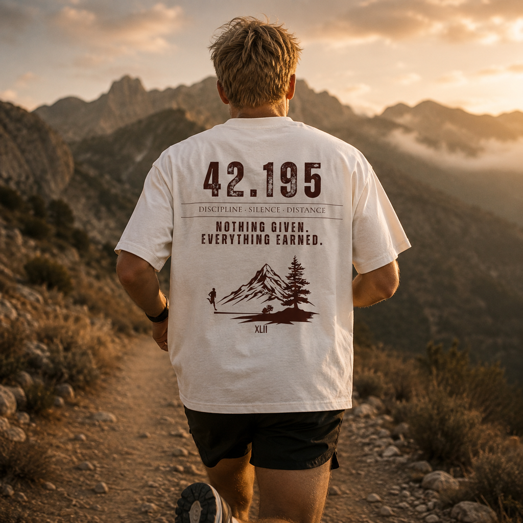 42.195 Mountain Earned Tee