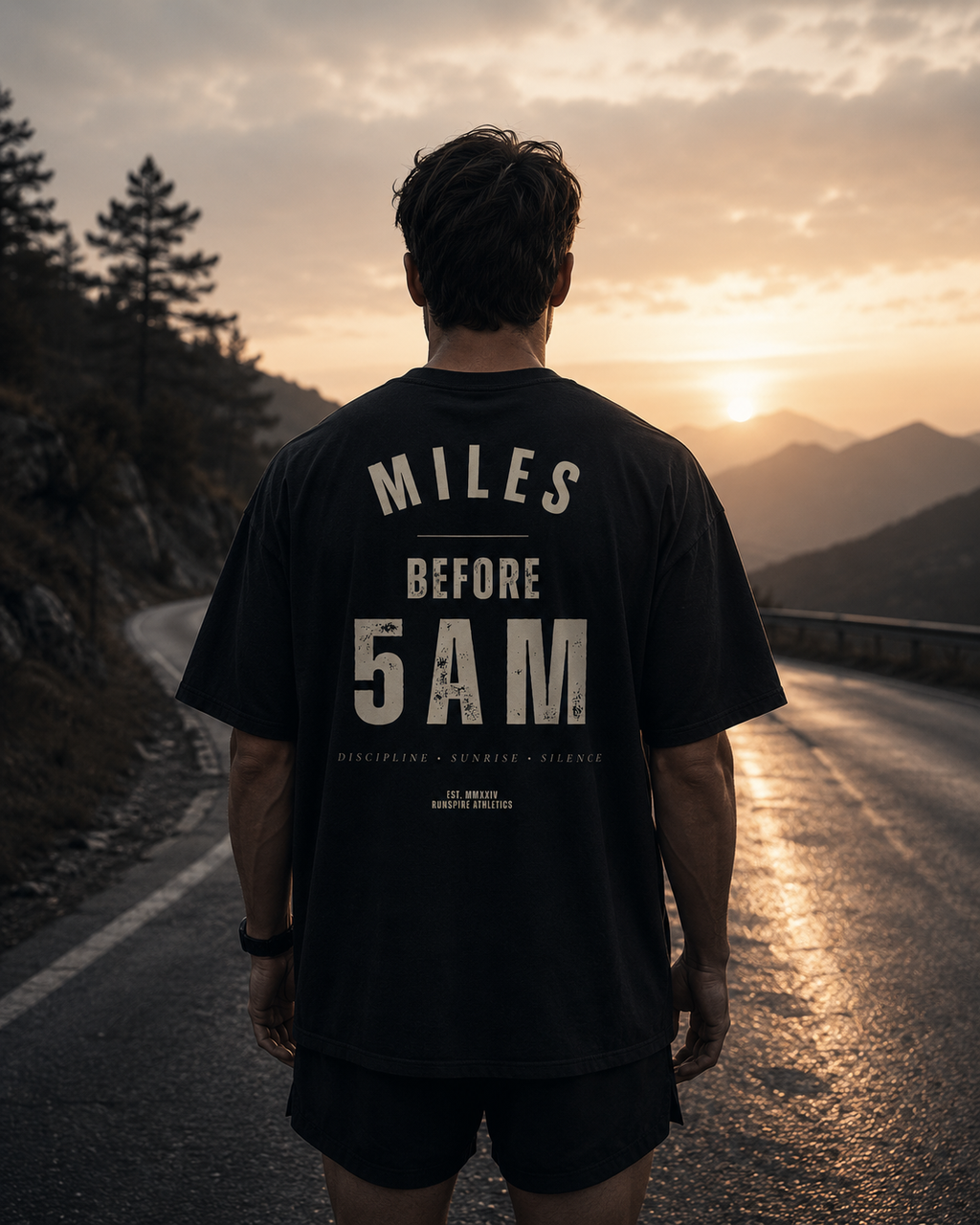 Miles before 5AM Oversized Tee