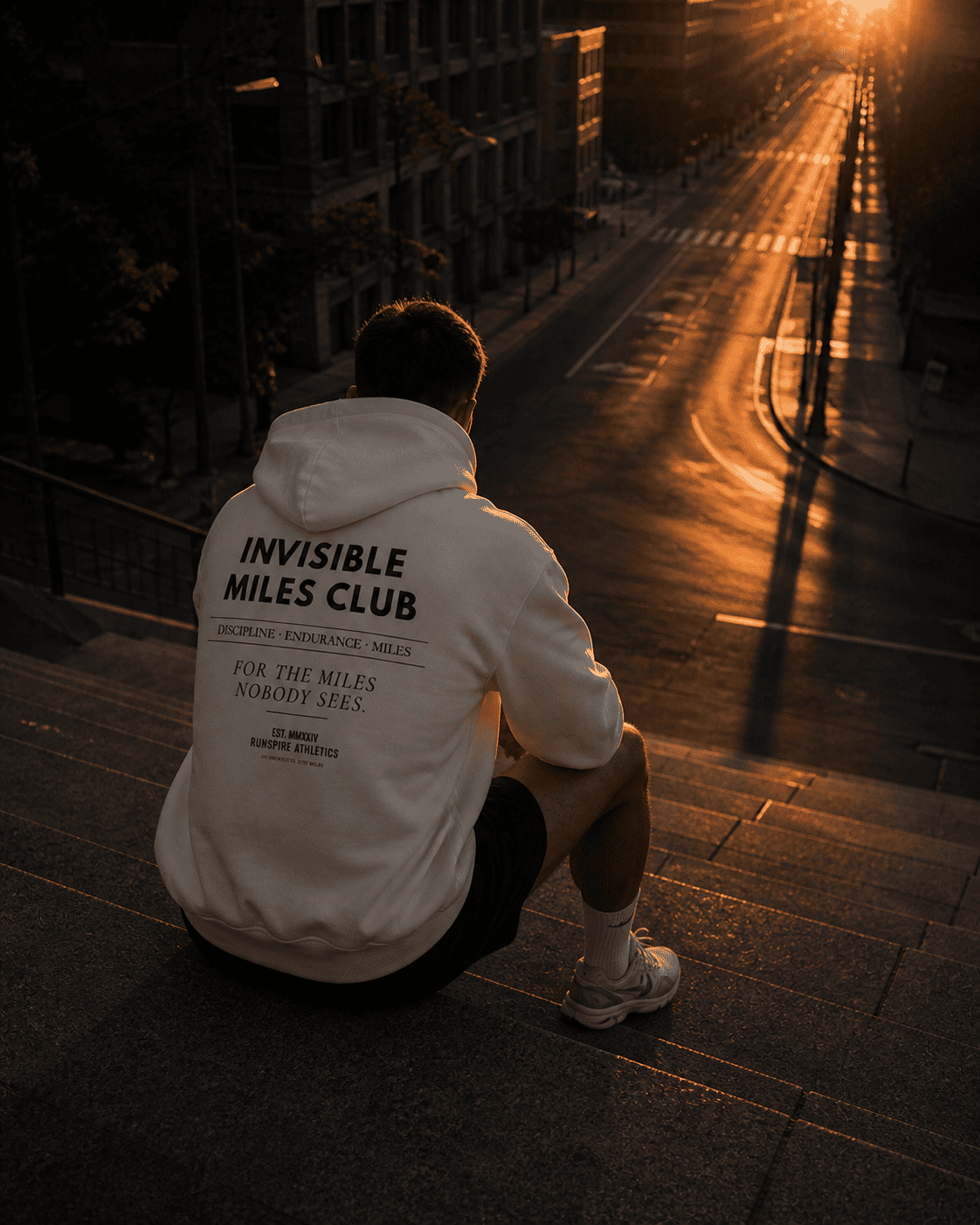 Invisible Miles Club Oversized Hoodie