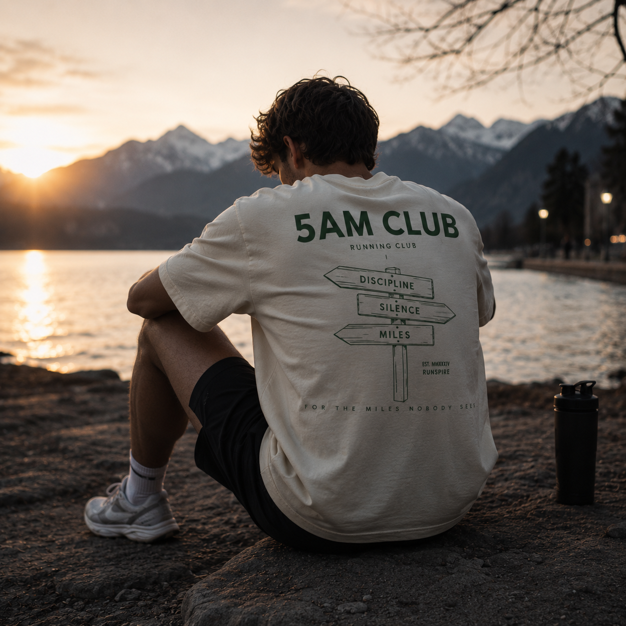 5AM CLUB Signpost Tee