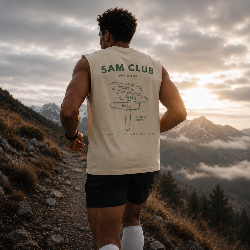 5AM CLUB Signpost Sleeveless Tee