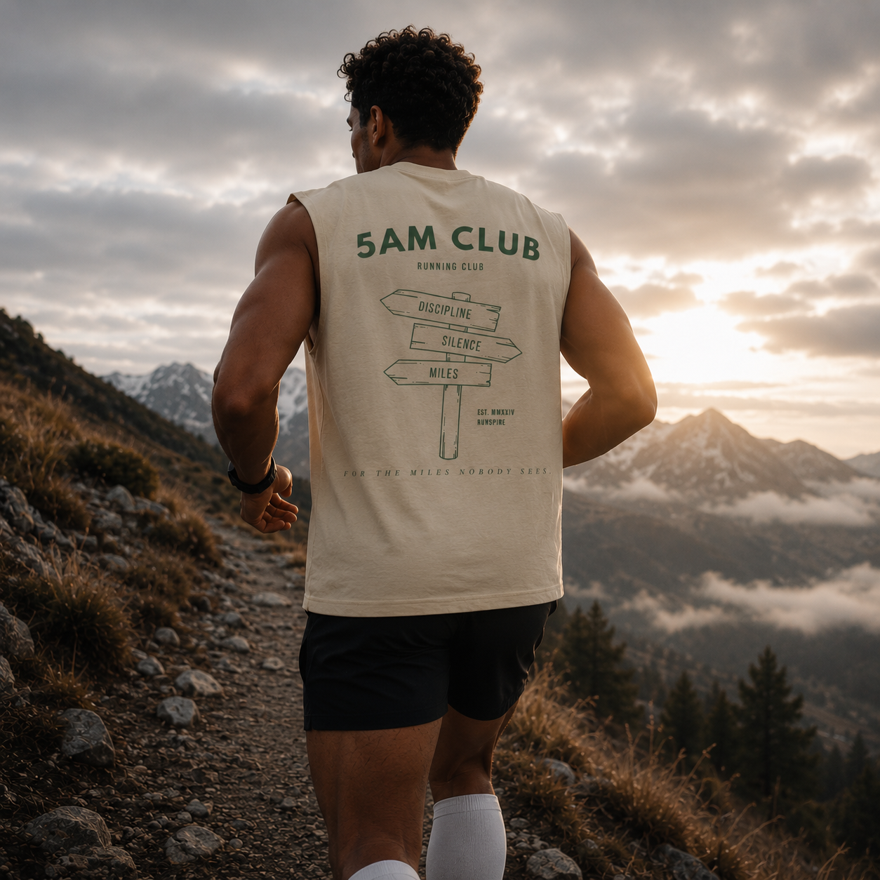 5AM CLUB Signpost Sleeveless Tee